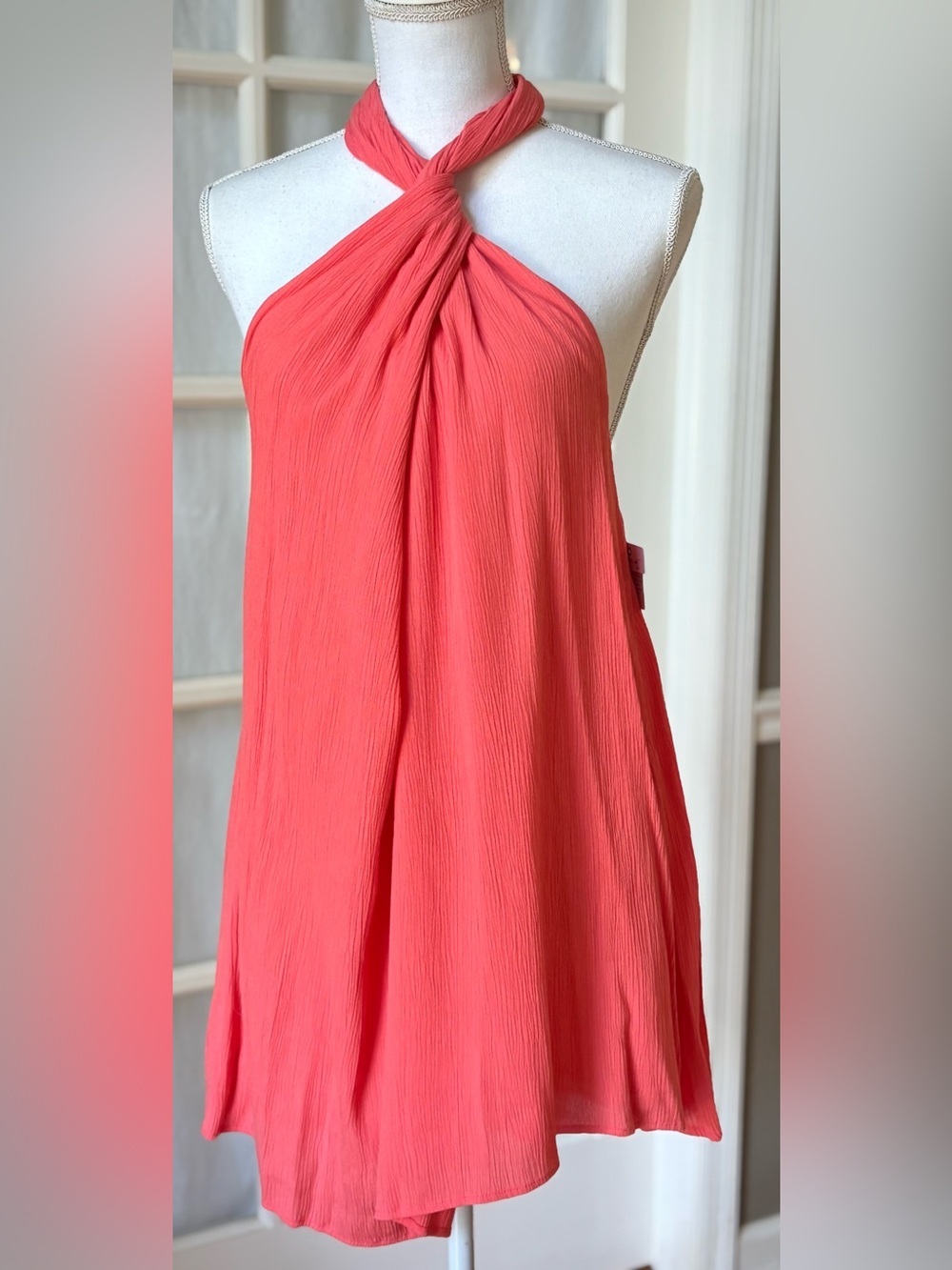 O’Neill NWT Coral Convertible Halter Mini Dress | Multi-Way Wear | Size M - Picture 3 of 13